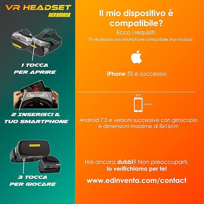 Giocattoli Bambino 5 6 7 8 9 10 11 12 Anni - VR Occhiali RealtĂ Virtuale